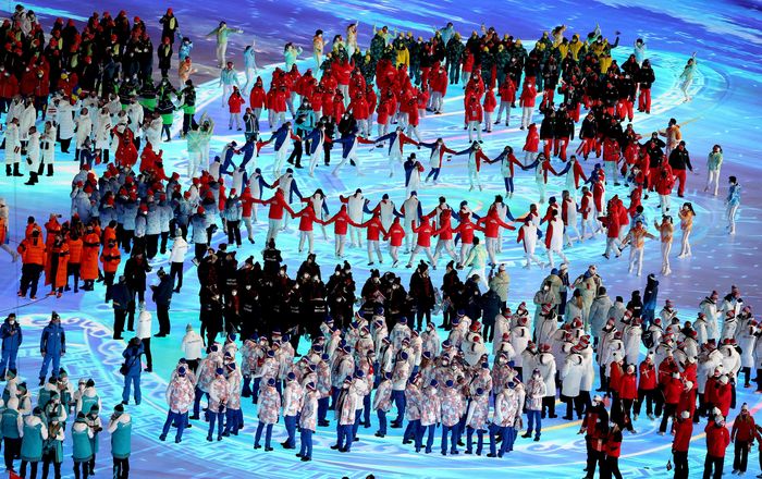 Beijing Winter Olympics End With Parade of National Flags and Burst of ...